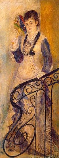 Pierre-Auguste Renoir Femme sur un escalier oil painting image